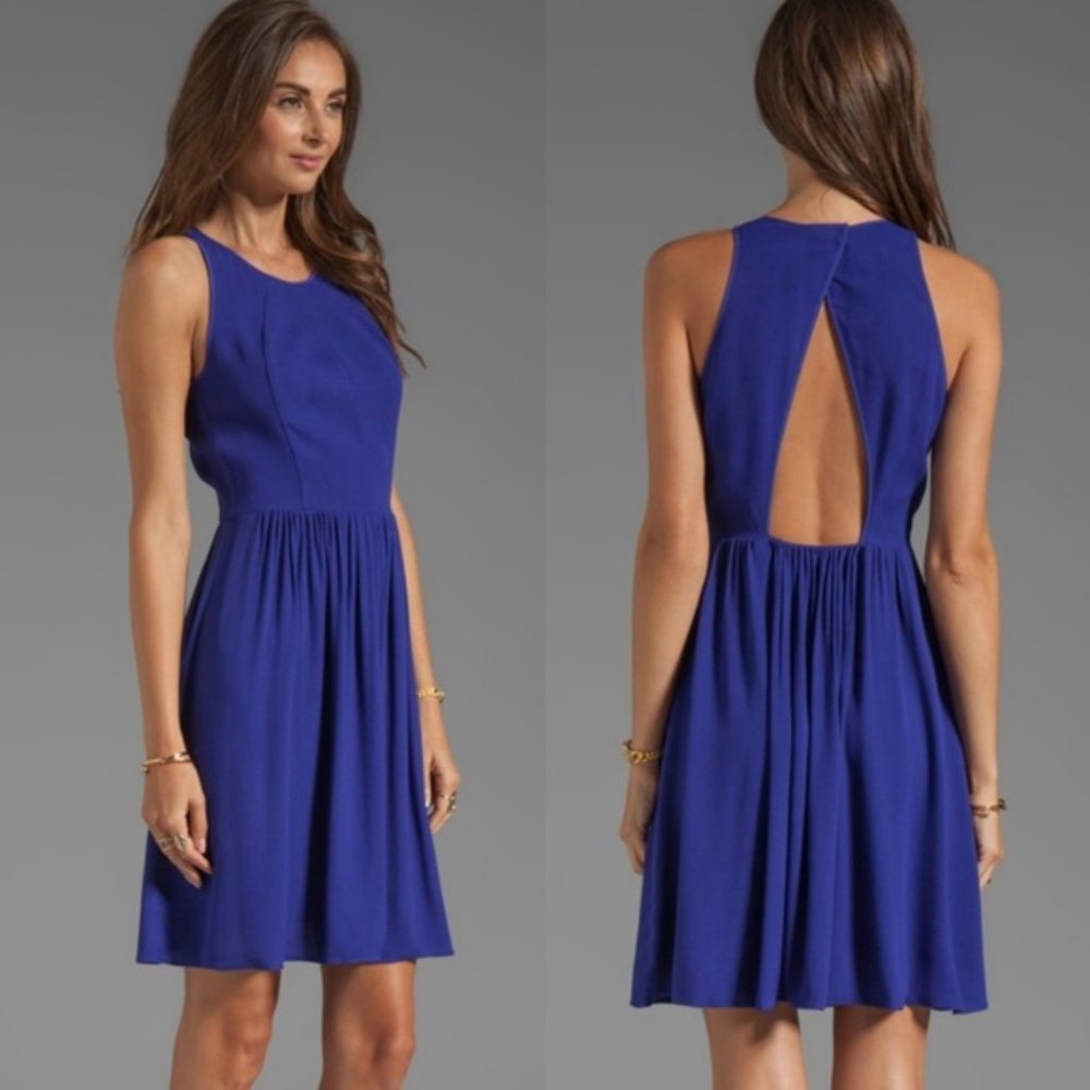 Rebecca Taylor Cobalt Blue Sleeveless Mini Dress